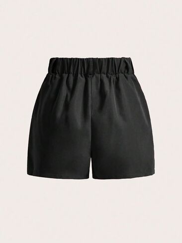 Women's High Waisted Wide Leg Shorts with Belt, Pleated Casual Dress Shorts in Kuwait