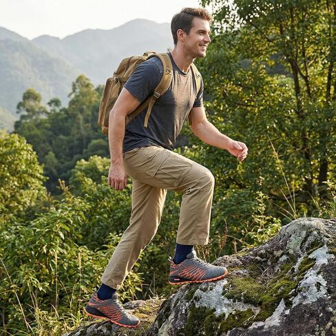 MAIZUN Men's Trail Running Shoes Mens Breathable Non-Slip Hiking Shoes in Saudi Arabia