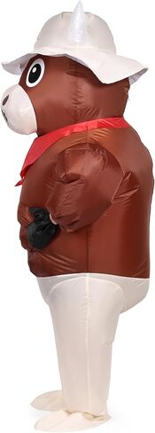 Muscle Bison Inflatable Costume Buffalo Blow Up Suit Cow Costume Adults Suitable for Halloween Christmas Party in Kuwait