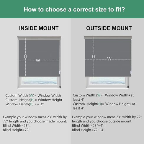 Tonature Custom Size Light Filtering Roller Shades for Windows Blinds Cordless Roller Blinds Sheer Shades Transparent UV Protection Solar Window Shades for Home White Cord/Cordless/Motorized in Saudi Arabia