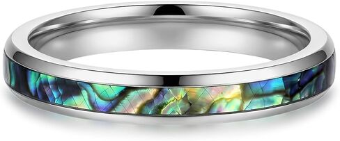 4mm Inlay Ring for Women Men,Titanium and Stainless Steel Non Tarnish Comfort Fit Band Rings in Saudi Arabia