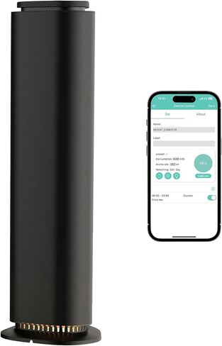 Waterless Essential Oil Diffuser, 9000 Sq Ft Large Coverage Scent Diffuser with Bluetooth App Control,1000ml Smart Aromatherapy Diffuser for Home, Hotel Collection, Alloy Body with 9-Color Light in Saudi Arabia