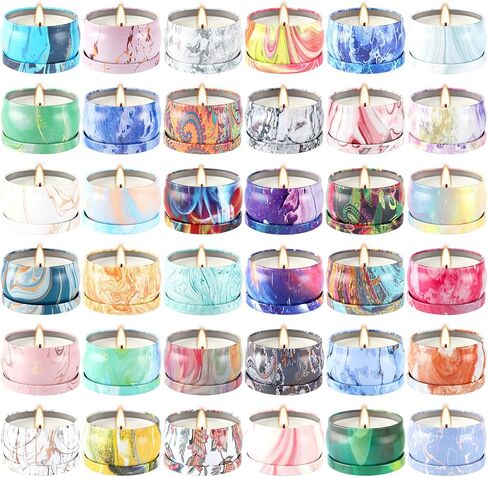 12-Pack 3.5oz Scented Candles Gift Set - Natural Soy Wax, Cotton Wick Aromatherapy Candles, Six Different Fragrances for Home Decor & Perfect Summer Gifts. in Saudi Arabia