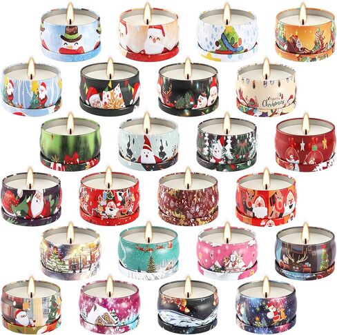 12-Pack 3.5oz Scented Candles Gift Set - Natural Soy Wax, Cotton Wick Aromatherapy Candles, Six Different Fragrances for Home Decor & Perfect Summer Gifts. in Saudi Arabia