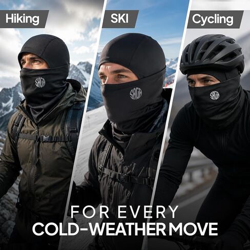Balaclava Ski Mask for Men – Fleece Lined Full Face Mask, Windproof Neck Gaiter for Men, Motorcycle Balaclava, Face Mask for Work, Winter Head Cover for Skiing, Cycling & Outdoor Sports in Saudi Arabia