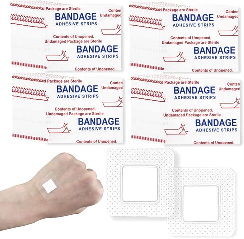 160 Pcs Clear Adhesive Bandages Waterproof PE Bulk Sterile Pads Latex-Free for First Aid & Wound Care in Saudi Arabia