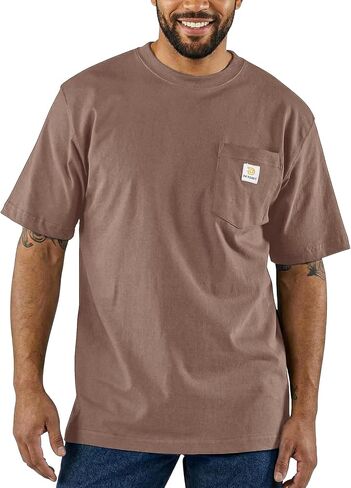 PRIVIMIX Mens Work Loose Fit Pocket T-Shirts Heavyweight Short Sleeve Tee Shirts 100 Cotton Moisture Wicking Shirts in Saudi Arabia