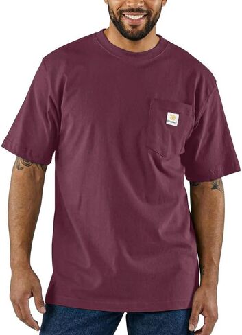 PRIVIMIX Mens Work Loose Fit Pocket T-Shirts Heavyweight Short Sleeve Tee Shirts 100 Cotton Moisture Wicking Shirts in Saudi Arabia
