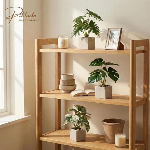 3pcs Small Fake Plants Artificial Begonia Leaves Faux Plants Indoor for Office Desk Shelf Bathroom Home Decor (3Pcs White Green) in Saudi Arabia