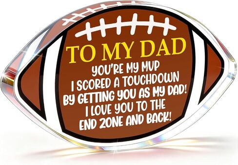 Football Gift for Dad,Fathers Day Birthday Gift for Dad | Fathers Day Birthday Gift,Step First Time Bonus New Daddy Father in Law Papa, Sports Fans, Football Accessories in Saudi Arabia