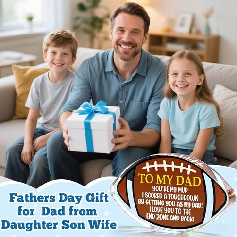Football Gift for Dad,Fathers Day Birthday Gift for Dad | Fathers Day Birthday Gift,Step First Time Bonus New Daddy Father in Law Papa, Sports Fans, Football Accessories in Saudi Arabia