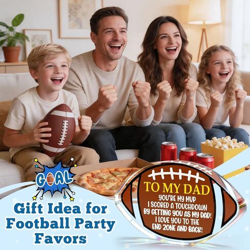 Football Gift for Dad,Fathers Day Birthday Gift for Dad | Fathers Day Birthday Gift,Step First Time Bonus New Daddy Father in Law Papa, Sports Fans, Football Accessories in Saudi Arabia