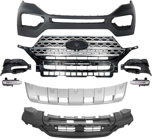 طقم غلاف المصد الأمامي بديل غير مصقول لعام 2011 2012 2013 2014 2015 Ford Explorer W/O Sensor Hole #BB5Z17626BB ، BB5Z8A284AA ، BB5Z8200CA in Kuwait