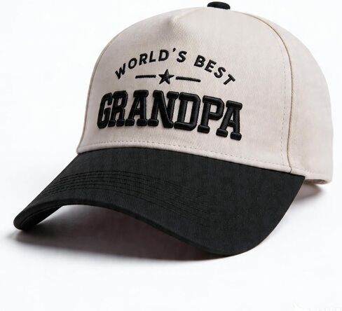 Grandpa Trucker Hat, Promoted to Grandpa 2026,Embroidered Adjustable Cotton Grandfather Baseball Cap Black in Saudi Arabia
