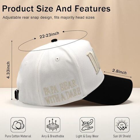 Fathers Day Dad Gifts from Daughter,Dad Hat for Men Husband Boyfriend Embroidered Girl Daddy Gifts from Wife Son in Saudi Arabia