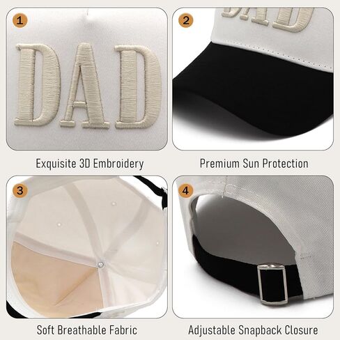 Fathers Day Dad Gifts from Daughter,Dad Hat for Men Husband Boyfriend Embroidered Girl Daddy Gifts from Wife Son in Saudi Arabia