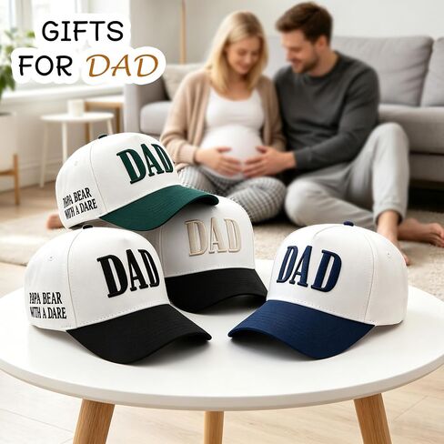 Fathers Day Dad Gifts from Daughter,Dad Hat for Men Husband Boyfriend Embroidered Girl Daddy Gifts from Wife Son in Saudi Arabia
