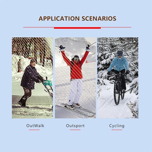 Heated Gloves Hand Warmer for Men Women, 3 Levels Waterproof Touchscreen Rechargeable Electric Gloves for Cold Storage Freezer Skiing Motorcycle Hunting Cycling Hiking Fishing Work in Saudi Arabia