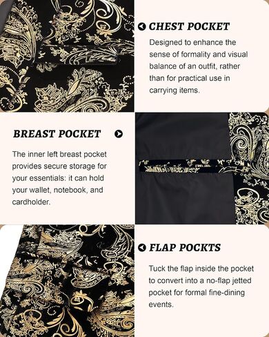 Men's Floral Velvet Tuxedo Blazer, Slim Fit Gold Paisley Printed Dinner Jacket, Luxury Formal Dress Tuxedo for Men in Saudi Arabia