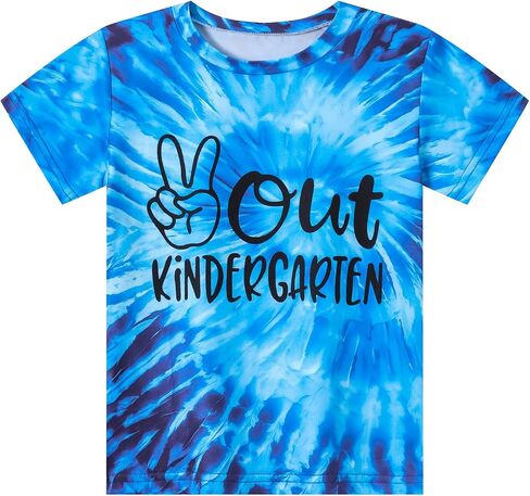 Kindergarten Graduation Shirt for Girls Boys Peace Out Kindergarten Tee Kids Last Day of School Outfit 4-8 Years in Saudi Arabia