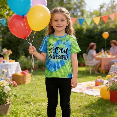 Kindergarten Graduation Shirt for Girls Boys Peace Out Kindergarten Tee Kids Last Day of School Outfit 4-8 Years in Saudi Arabia