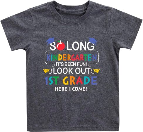 Kindergarten Graduation Shirt for Girls Boys Peace Out Kindergarten Tee Kids Last Day of School Outfit 4-8 Years in Saudi Arabia