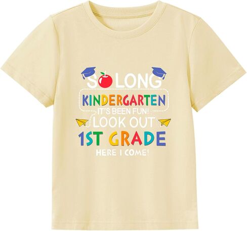 Kindergarten Graduation Shirt for Girls Boys Peace Out Kindergarten Tee Kids Last Day of School Outfit 4-8 Years in Saudi Arabia