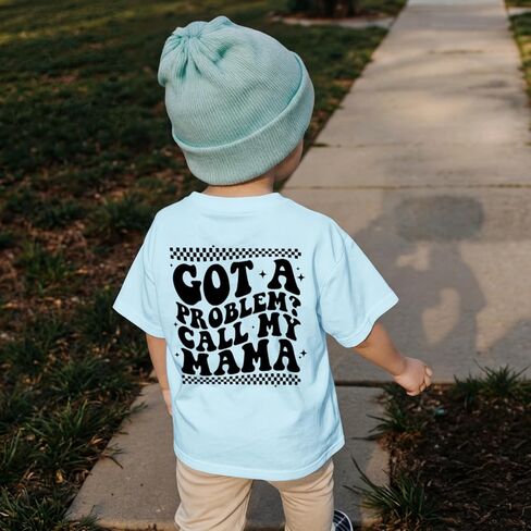 Boy's Funny Sayings Shirts Mamas Boy Graphic Tees Slogan Humor Skeleton Hands T-Shirts Kids Casual Short Sleeve Tops in Saudi Arabia