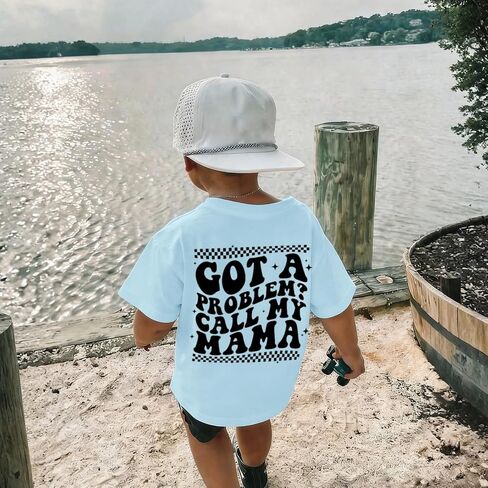 Boy's Funny Sayings Shirts Mamas Boy Graphic Tees Slogan Humor Skeleton Hands T-Shirts Kids Casual Short Sleeve Tops in Saudi Arabia