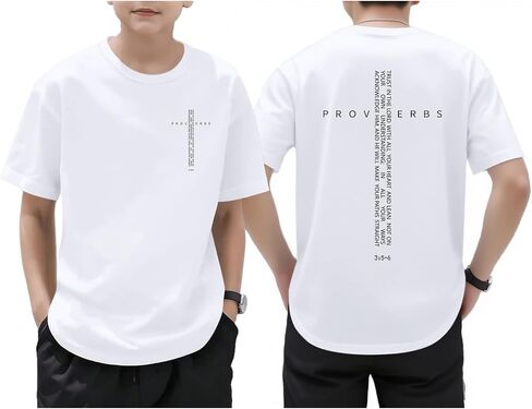 BeWithYou Kids Christian Shirts Boys Vintage Religious Faith Jesus Shirt Inspirational Bible Verse Cross Graphic Tee Tops in Saudi Arabia