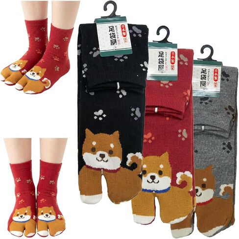 Y's factory Japanese Tabi Socks for Men – Split Toe Crew Socks Assorted 3 Pair Set in Saudi Arabia
