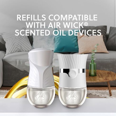Air Wick Plug in Scented Oil Starter Kit (Warmer + 1 Refill), Lavender & Chamomile, Air Freshener, Essential Oils in Kuwait