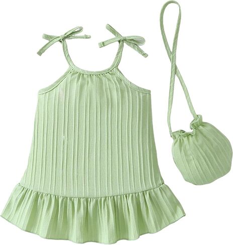 Weebaby Baby Clothes Girl Toddler Summer Outfits Infant Casual Sleeveless Halter Ruffle Tank Cute Short Set Baby Clothing in Saudi Arabia