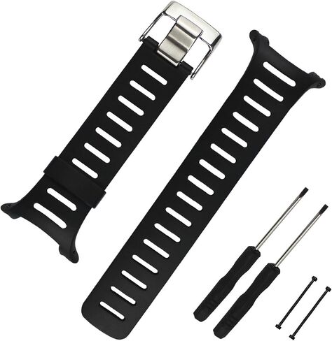 Rubber Strap Replacement for SUUNTO T1 T1C T3 T3C T3D T4C T4D Watch Band in Saudi Arabia
