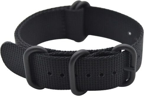 Alxptino Nylon Watch Band for Men - Soft and Durable Watch Strap with Black PVD Brushed Buckle in Saudi Arabia