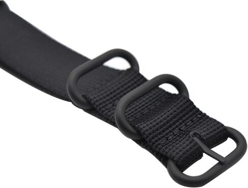 Alxptino Nylon Watch Band for Men - Soft and Durable Watch Strap with Black PVD Brushed Buckle in Saudi Arabia