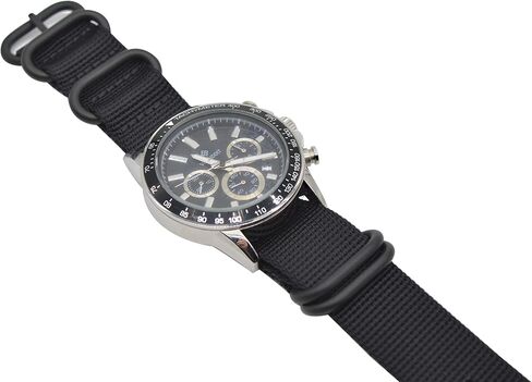 Alxptino Nylon Watch Band for Men - Soft and Durable Watch Strap with Black PVD Brushed Buckle in Saudi Arabia