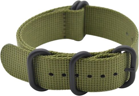 Alxptino Nylon Watch Band for Men - Soft and Durable Watch Strap with Black PVD Brushed Buckle in Saudi Arabia