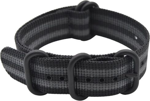 Alxptino Nylon Watch Band for Men - Soft and Durable Watch Strap with Black PVD Brushed Buckle in Saudi Arabia