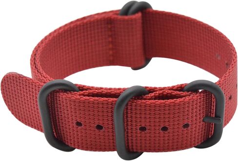 Alxptino Nylon Watch Band for Men - Soft and Durable Watch Strap with Black PVD Brushed Buckle in Saudi Arabia