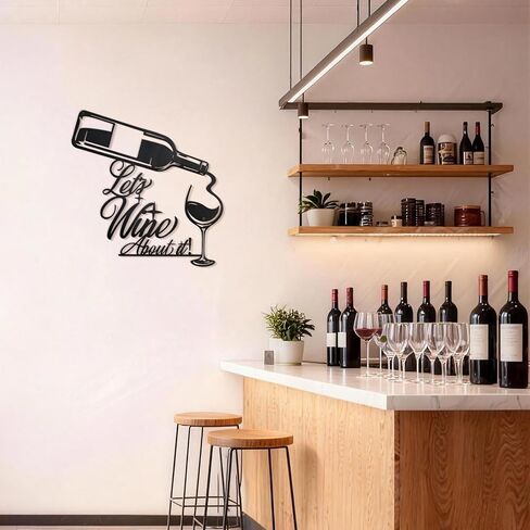 Sinseike Bottle Glass Metal Wall Decor (Black) in Saudi Arabia