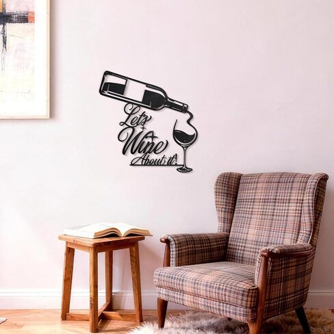 Sinseike Bottle Glass Metal Wall Decor (Black) in Saudi Arabia
