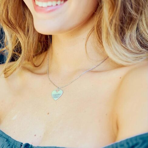 LISA LEONARD DESIGNS Pewter Row of Hearts Pendant Necklace Handcrafted Artisan Jewelry 18 Inch Stainless Steel Chain Love Heart Charm Gift for Women Birthday Anniversary Mothers Day in Saudi Arabia