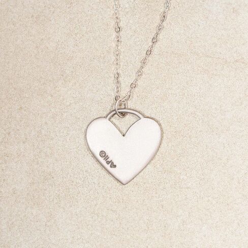 LISA LEONARD DESIGNS Pewter Row of Hearts Pendant Necklace Handcrafted Artisan Jewelry 18 Inch Stainless Steel Chain Love Heart Charm Gift for Women Birthday Anniversary Mothers Day in Saudi Arabia