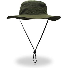 Qhome Unisex Outdoor Lightweight Breathable Waterproof Bucket Wide Brim Hat - UPF 50+ Sun Protection Sun Hats Shade in Saudi Arabia