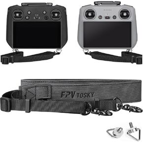 FPVtosky Lanyard for DJI RC & RC Pro Controller , DJI Mini 3 Pro Lanyard RC Neck Strap , Soft Leather Lanyard Compatible with Mavic 3 / Air 2s / Mini 2 / Mavic air 2 Remote Controller Accessories in Saudi Arabia