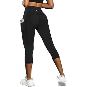 Fihapyli ICTIVE Women's Capris Yoga Pants with Pockets Running Pilates Fitness Running High Waisted Leggings in Saudi Arabia
