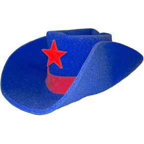 Giant Blue Foam Cowboy Western Novelty Hat in Kuwait
