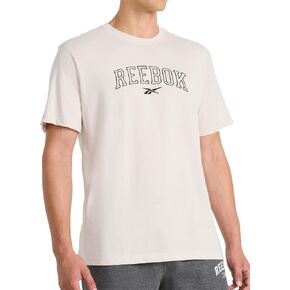 Reebok Men's Kickoff Crewneck T-Shirt, Standard Fit, Lightweight Cotton-Poly Fabric in Kuwait