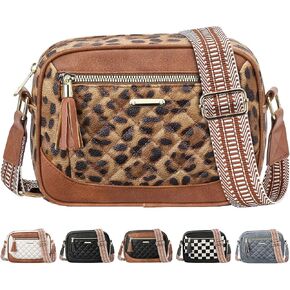 Tenot Quilted Crossbody Bags for Women Travel, Vegan Leather Crossbody Purses for Women Trendy Cross Body Bag in Saudi Arabia